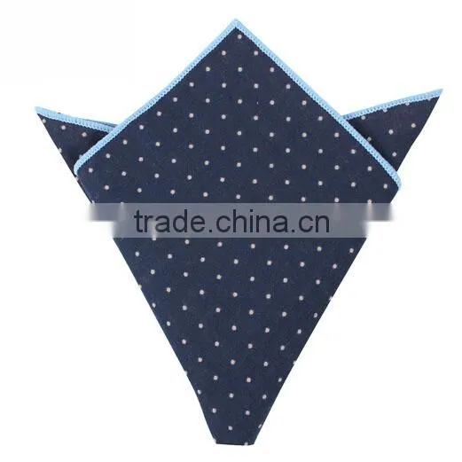 Polka Dot Print Cotton Pocket Square photo-3