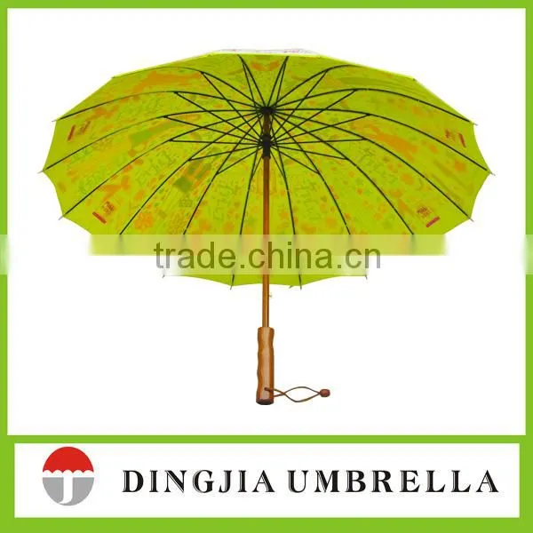 16ribs Rainbow Color Straight Umbrella Wholesale photo-3