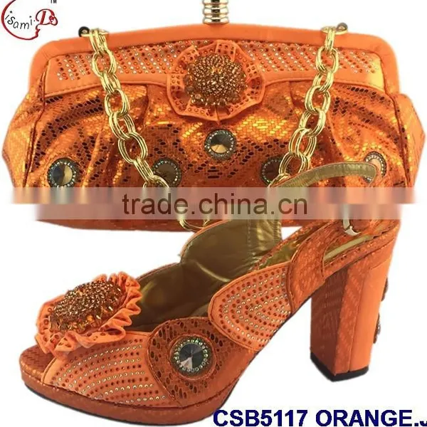 CSB5117 Newest Design 2016 Top Fashion Woman Hot Selling Shoes With Matching Bags Factory Price Shoes Whole Sale Price photo-2