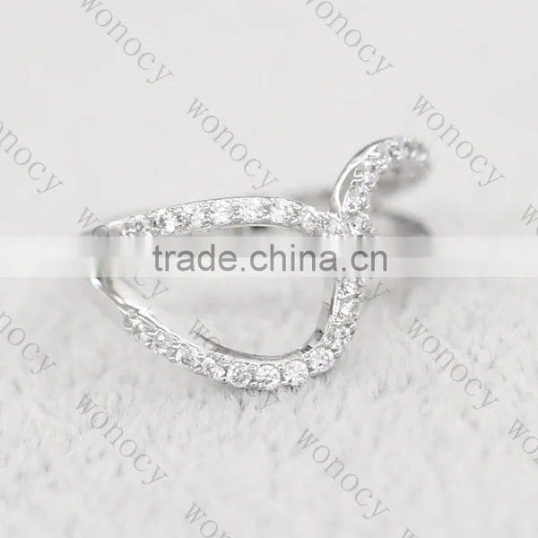 Fashion Wholesale American Gold Plated Paved Diamond Ring photo-4