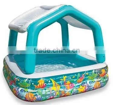 Inflatable Bathing Pool With Sunshade