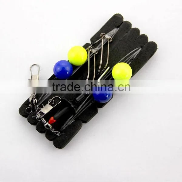 Surfcasting Rig Pulley Float Rig Two Trace Blue & Yellow Floats photo-5