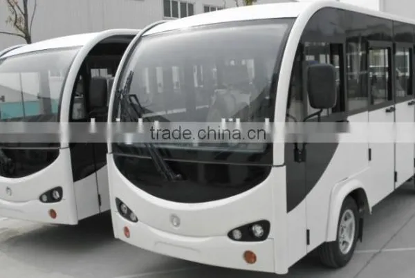 Electric Tourist Shuttle Bus Enclosed With Door for Park