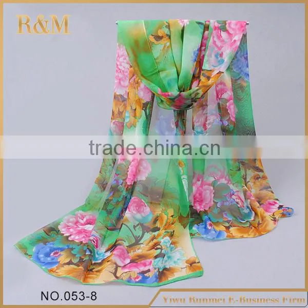 Summer Style Women Butterfly Scarf Silk Fabric Wholesale Cheap photo-4