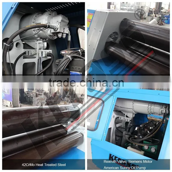 W12 8x3000 4-roller Hydraulic Press Bending Machine With Omron PLC Control photo-5