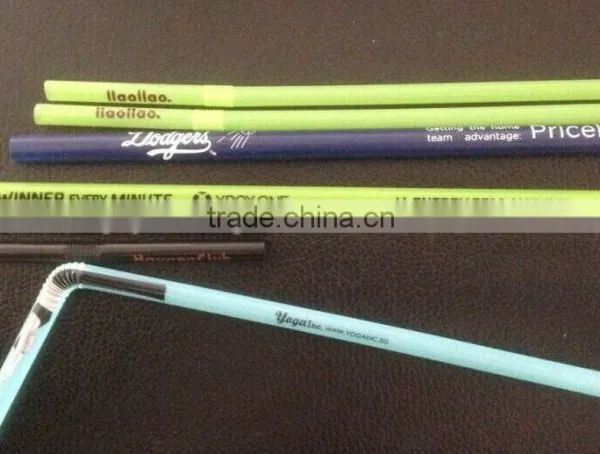 Disposable Straws With Different Design Drinking Straws Custom Logo