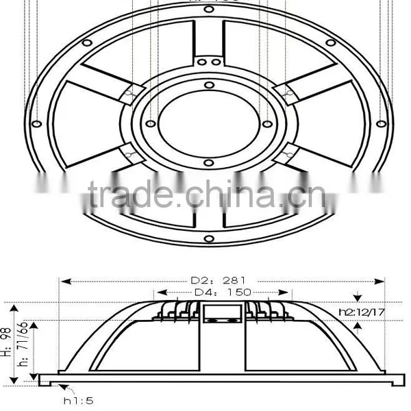 12 Inch Aluminum Speaker Frame photo-2