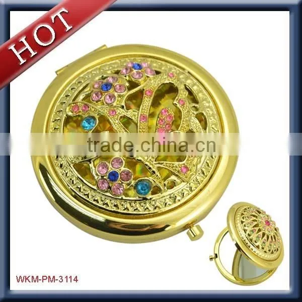 Cute and Fashion Thin Metal Makeup Mirror photo-3