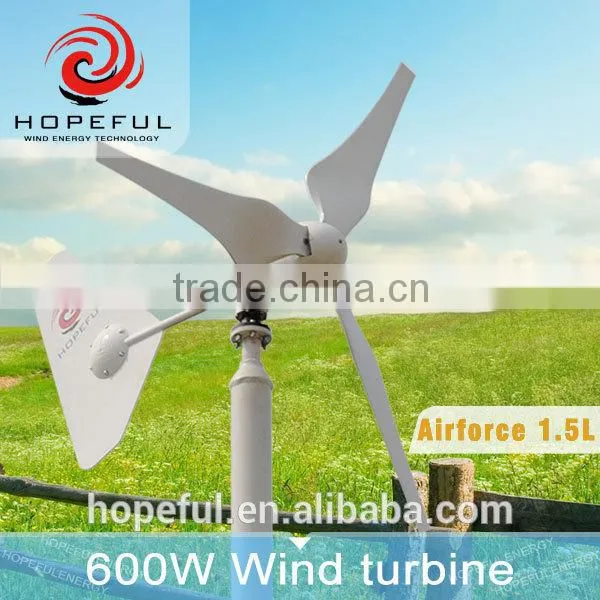 600w Family Wind Power Generator (off- Grid)horizontal Axis Wind Turbine 12v photo-2