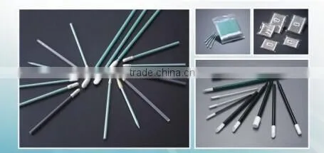 polyester wiper head swab for cleaning small surface, ESD cleanroom swabs