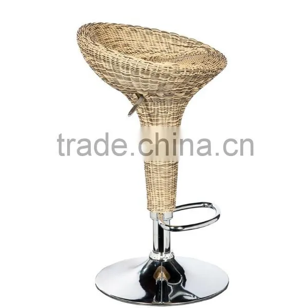 Wicker Rattan Bar Chairs Chinese Stools photo-3