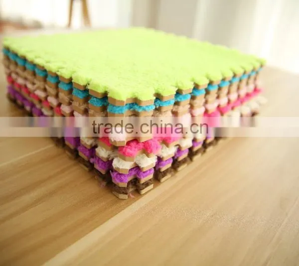 Household Eva Material Jigsaw Indoor Foam Mat Polyester Fabric photo-4