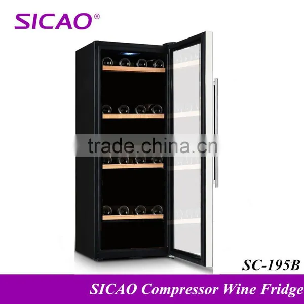 126L 46 Bottles Single Zone Glass Wine Cooler photo-3