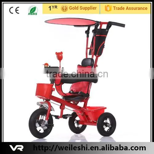 High Quality Baby Tricycle With Canopy/ Kids Tricycle Bike With Push Bar photo-2