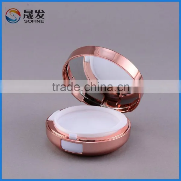 Round Shape Air Cusion Compact Powder Case for Make up Packaging photo-2