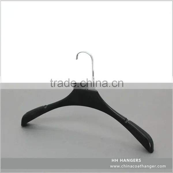 15.5" Plastic Coat Suit Hanger With Logo Printing and Squre Hook for Garment photo-2