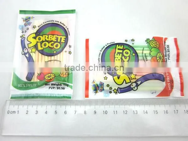 Straw Candy Toy / CC Stick Candy With Water Tattoo and Plastic Puzzle photo-4