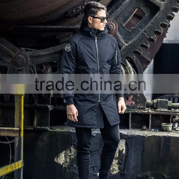Classic Knee Length Warm Winter Overcoat Long Mens Coat photo-3