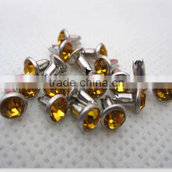 Rhinestone Rivet,Acrylic Stone Rivet,Diamond Jean Plastic Rivet photo-3