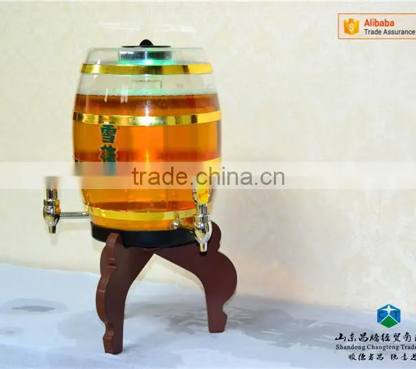 Crystal Cask Cannon Three Wine Faucets Cold Beer Dispenser photo-5