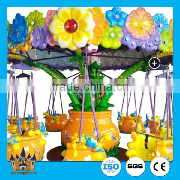 Kids Outdoor Playground Merry go Round Small Flying Chair / Flying Carousel photo-4