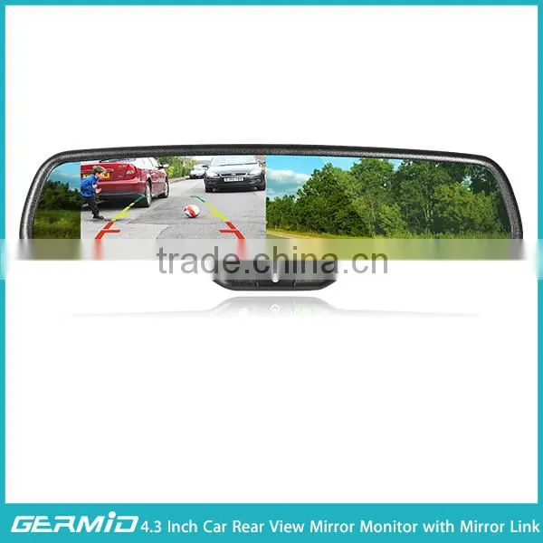 4.3 Inch Car Rear View Mirror Monitor With Mirror Link and Thin Frame Special for Honda and Kia photo-3