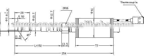 4-20mA Rigid Melt Pressure Transmitter With Thermocouple photo-2
