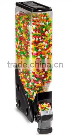5 Gallon Food Dispenser w/ Label Holder, Continuous Flow - Black(FD-B-0203) photo-2