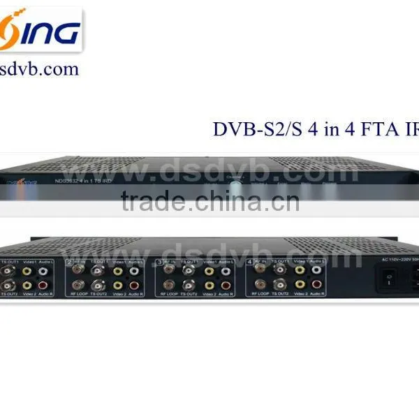 DVB-S2 4 in 4 FTA satellite receiver