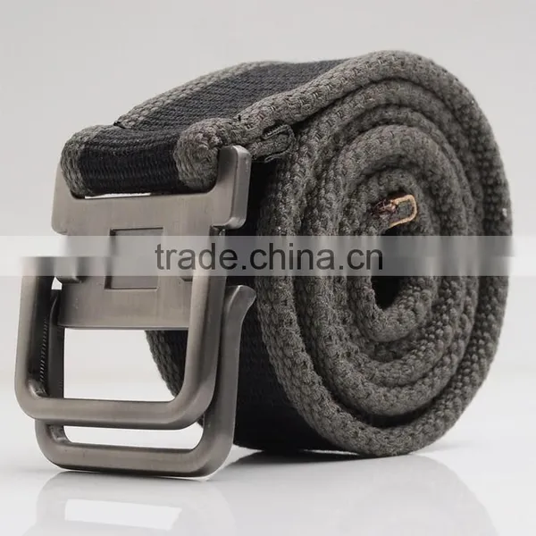 Factory Hot Sale Double Ring Canvas Belt Buckle photo-6