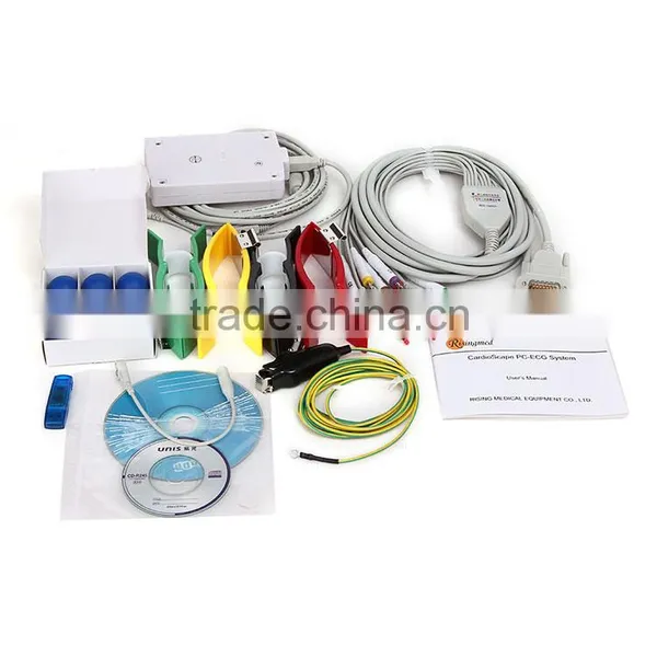 ISO13485 White Color Multi-function 12 Lead Resting PC Based ECG Monitoring System photo-3