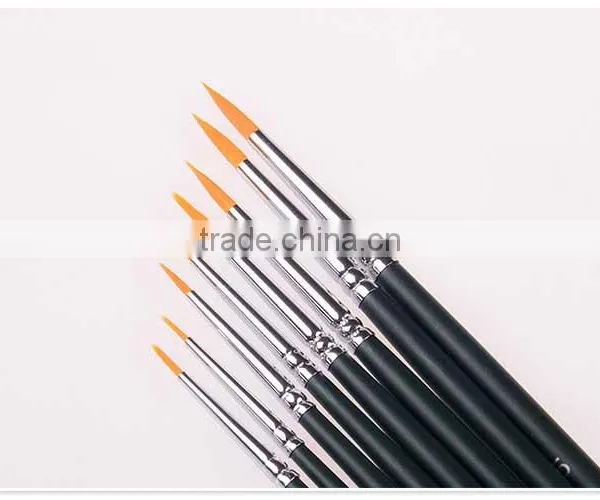 Hot Selling Wooden Hair Brush With Nylon Paint Brush Set photo-3
