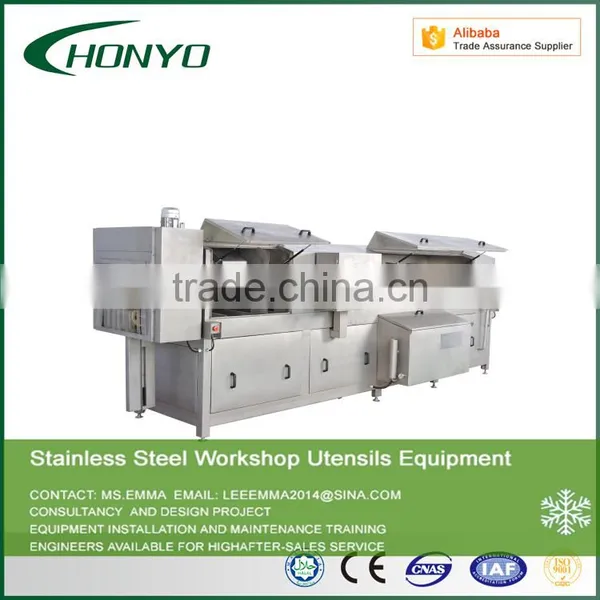 304 Stainless Steel 500 Pieces per Hour Meat Plate Washer photo-3