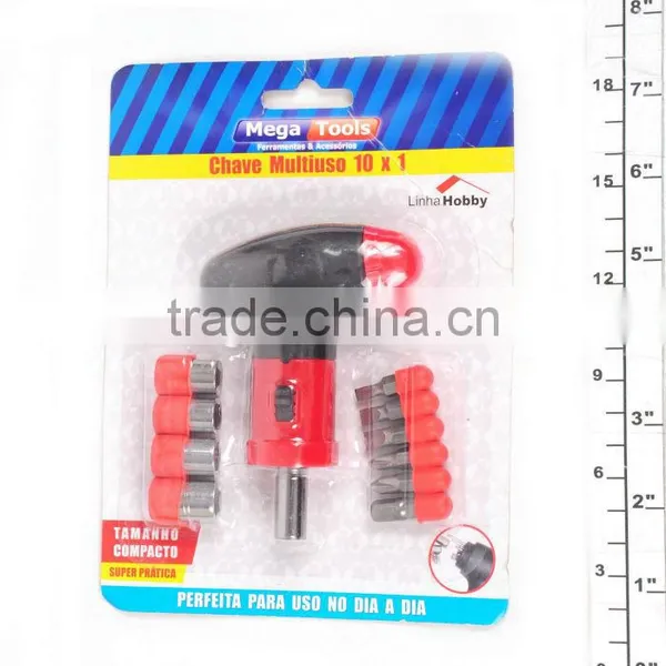 11PC RACHET SCREW/NUT DRIVER SET