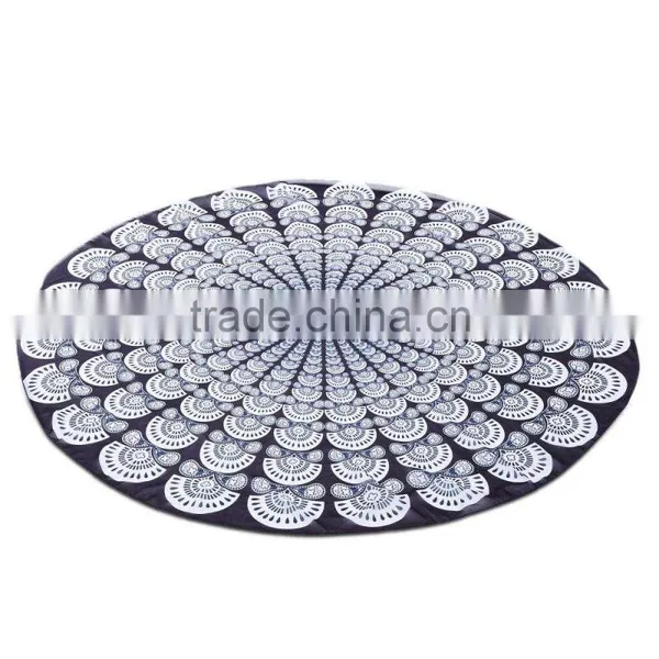 1PC Printed Compressed Mat Camping Microfiber Fabric Portable Lightweight Swimming Pad Mat Cushion photo-2
