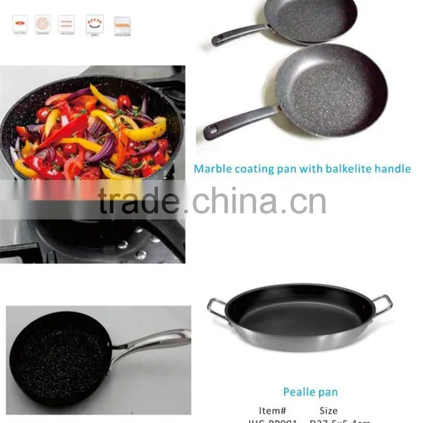 Carbon Steel Divided Non-stick Stone Coating Fry Pan photo-6