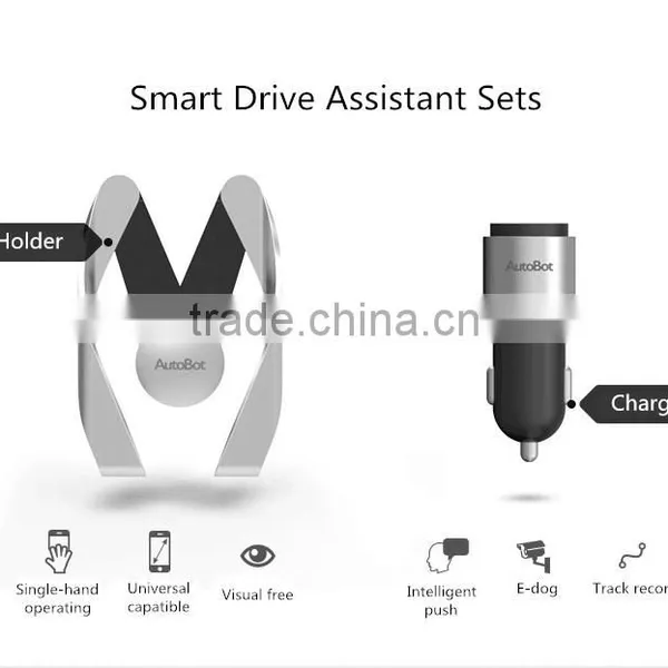 Smart Dual USB Car Charger & Car Holder For All Mobile Phones Intelligent Driver Assistant Sets photo-4