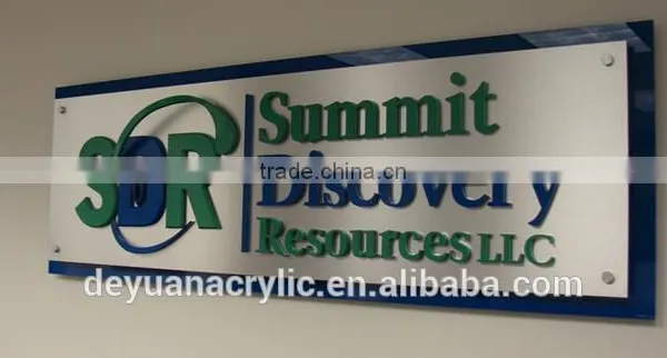 High Quality Factory Provide Safety Moulded Acrylic Signage photo-5