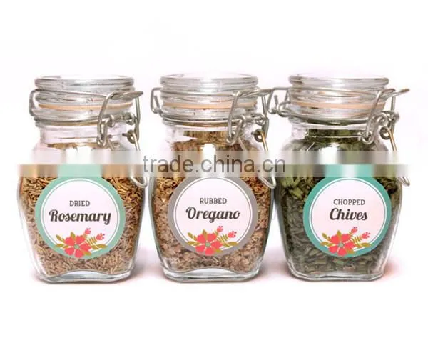 6pcs Oval Spice Jar Set With Metal Rack photo-3