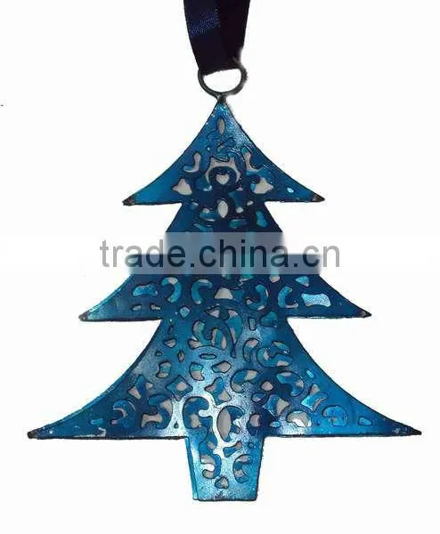 Christmas Tree Metal Wall Decor, Decorative Heart Wall Hanging,