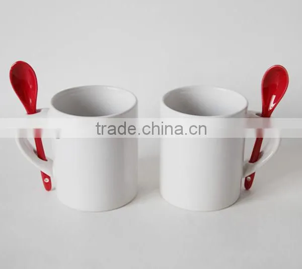 Ceramic Mug With Spoon photo-3