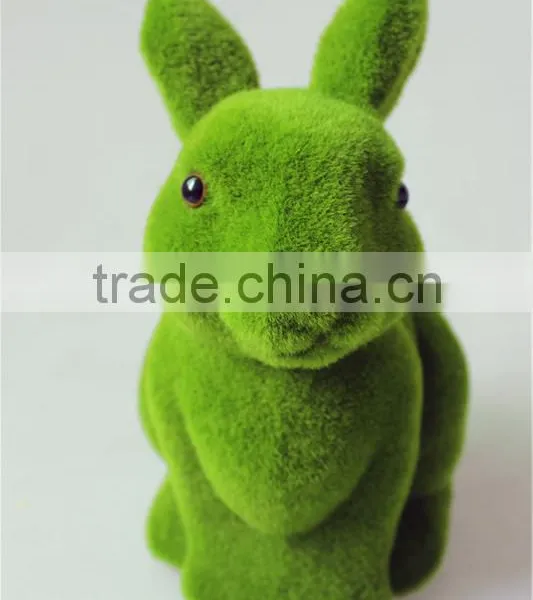 Home and Garden Easy Shopping Decorative 20cm Height Artificial Green Grass Moss Bunny Easter Rabbit E10 26T01 photo-4