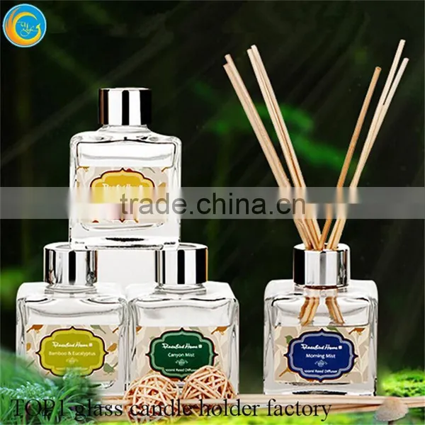 150ml Rattan Stickers Aroma Reed Diffuser Bottle With Wood Stopper photo-3