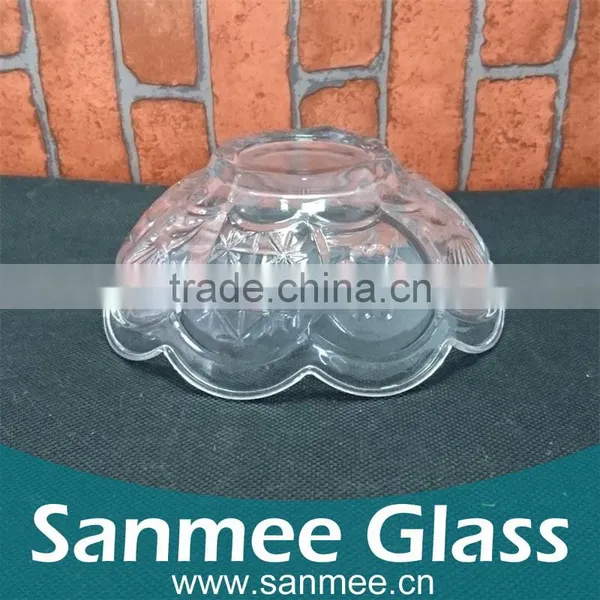 Flower Shpae Clear Glass Bowl Crystal Glass Sugar Bowl photo-2