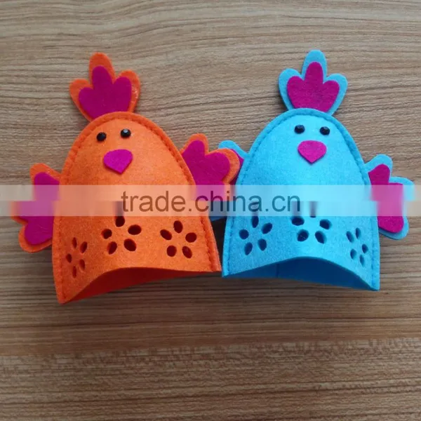 Wholesale Felt Decoration Easter Gift 4 Pcs Easter Egg Holder Easter Egg Cover for Kid Gift