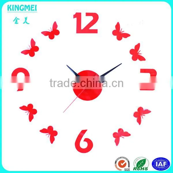 Christmas Unique Custom Made Home Decoration Black Face Acrylic Wall Clock photo-6