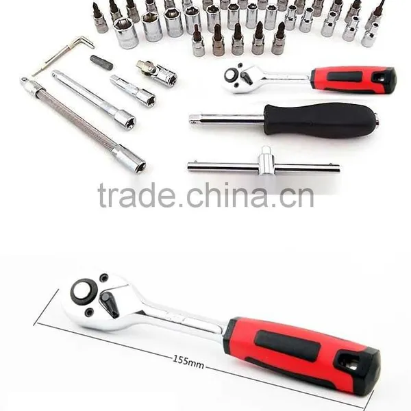 46pcs Socket Set, Ratchet Wrench Set 1/4" CRV photo-2