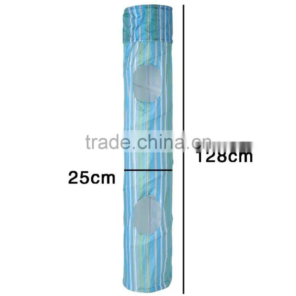 Cat Puppy Collapsible Exercise Fun Dog Obedience Agility Training Tunnel Striped Cave Play Toys photo-2