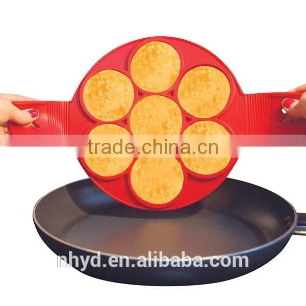 2017 Wholesale Cooking Tools Flip Multiple Silicone Pancake Maker Flippin Fantastic photo-3