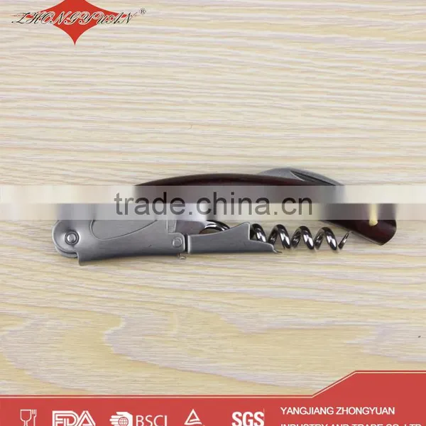 Wooden Bottle Opener Cute Wine Corkscrew With 3 in 1 photo-2